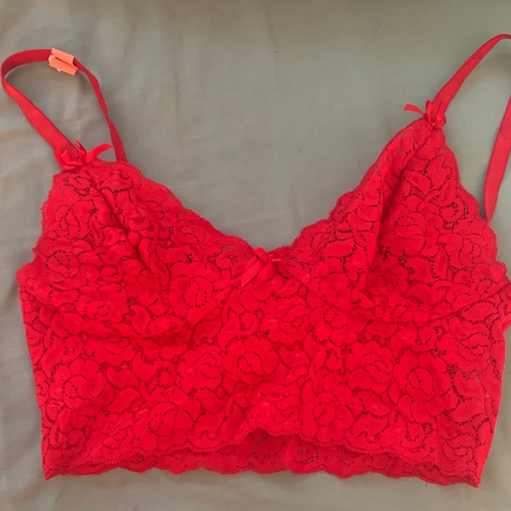 Red bralette